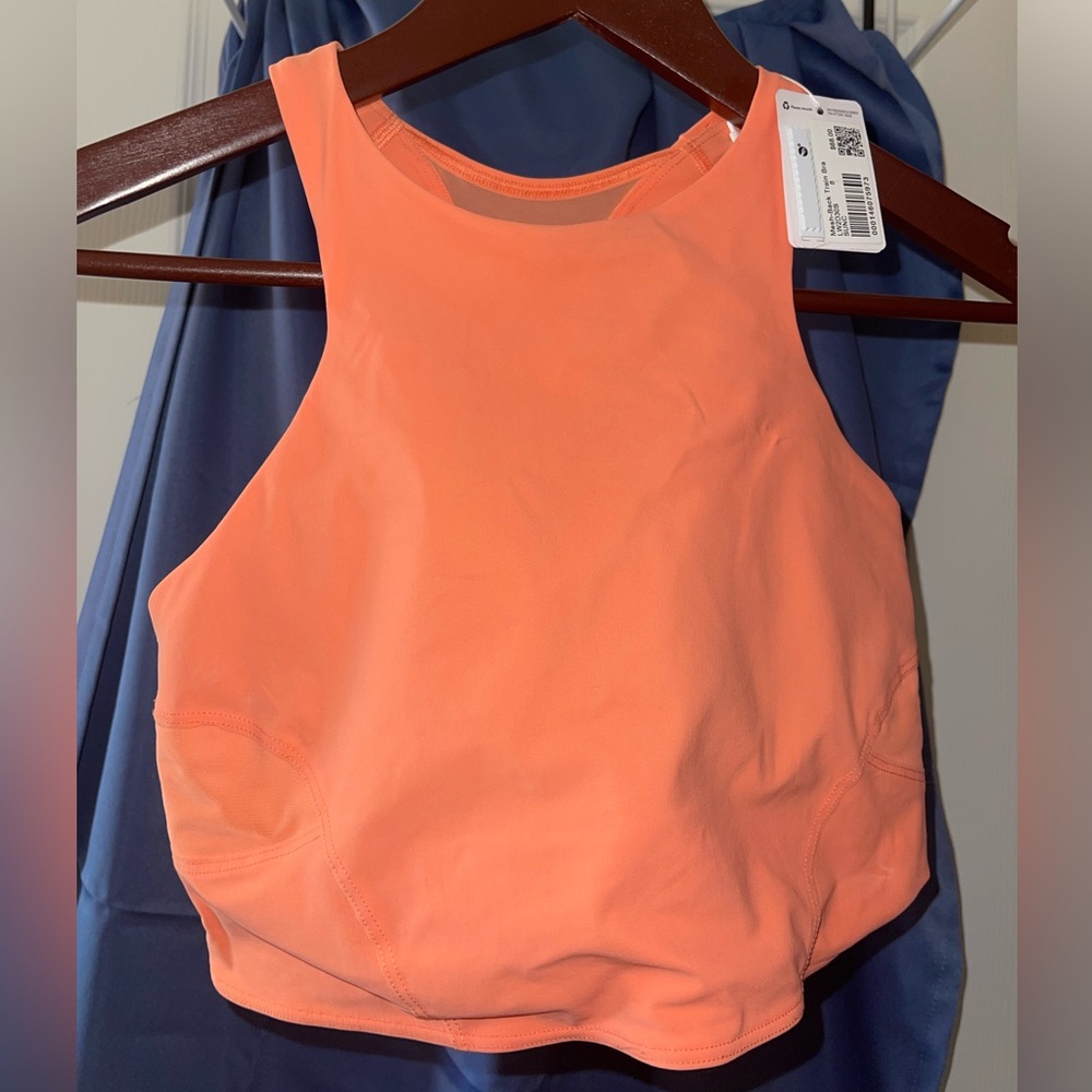 Lululemon mesh back train bra sunset women’s workout sport athletic top new